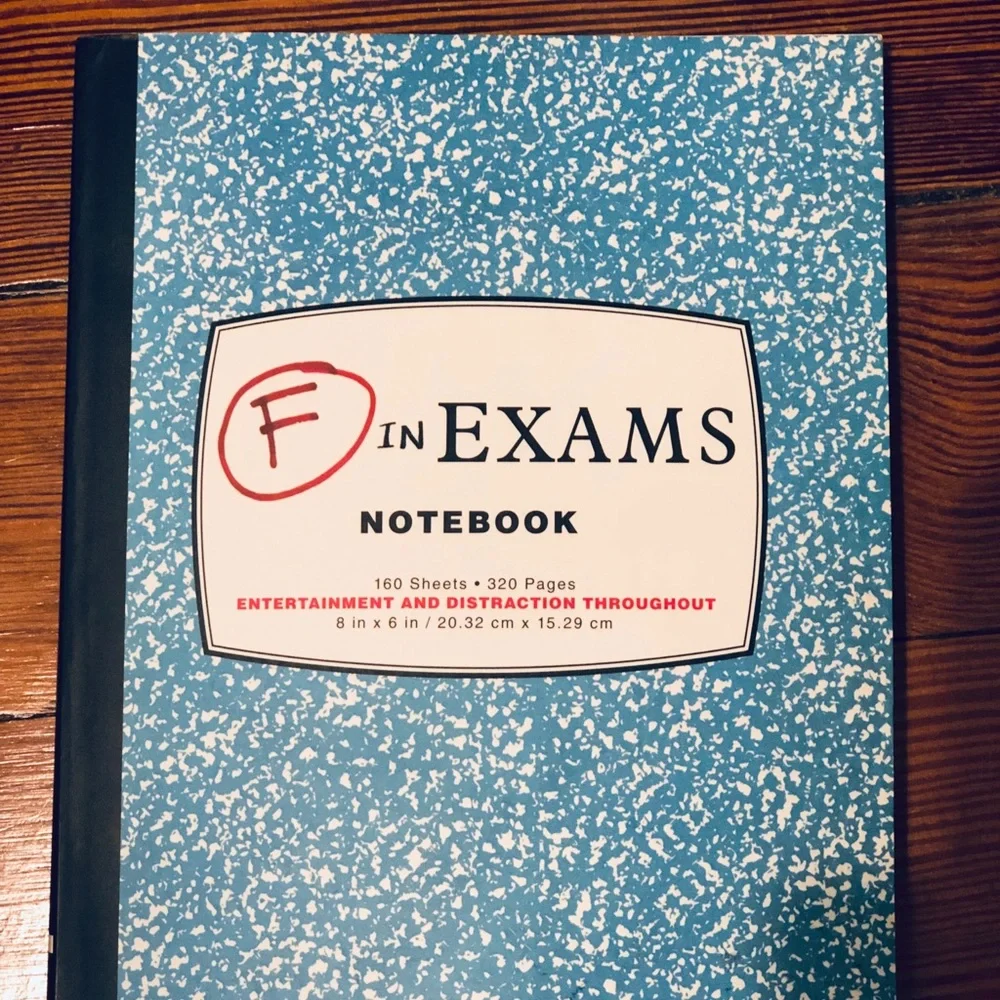 Notebook: F in Exams 🤣 Notebook with Jokes